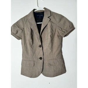 Banana Republic Cream 2 button Short-sleeve‎ Jacket blazerWomen petite 00P